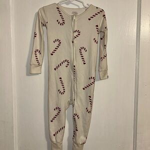 Candy Cane Print Kids One Piece